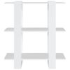 vidaXL Spintelė knygoms/kambario pertvara, balta, 80x30x87cm