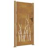 vidaXL Sodo vartai, 100x175 cm, Corten plienas, žolės ra&scaron;tas