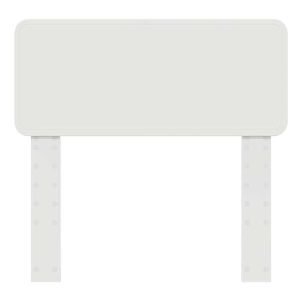 vidaXL Galvūgalis su galvūgalio Balta 75 cm Apdirbta mediena