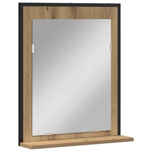 vidaXL Veidrodis artisano ąžuolo 50 x 12 x 60 cm