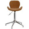 vidaXL Pasukama valgomojo kėdė, rudos spalvos, aksomas