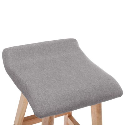 vidaXL Baro kėdė, šviesiai pilkos spalvos, audinys