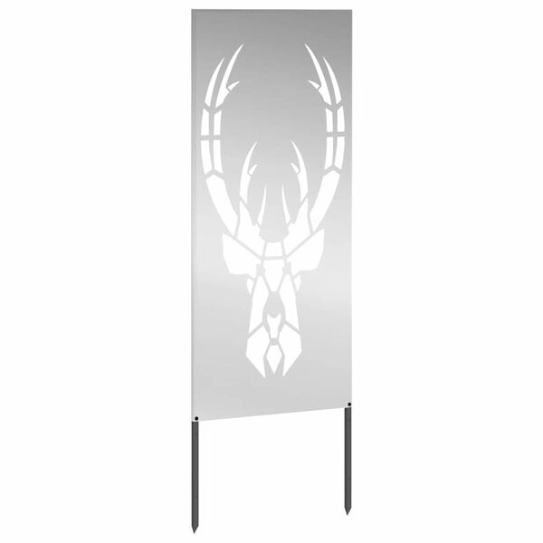 vidaXL Sodo privatumo ekranas Gyvūnų ra&scaron;tai Sidabro 50 x 140 cm