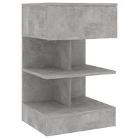 vidaXL Naktinė spintelė, betono pilkos spalvos, 40x35x65cm, MDP