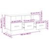 vidaXL Televizoriaus spintelė su stalčių Senas medis 102 x 36 x 50 cm
