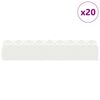 vidaXL Vejos borteliai 20 pcs Balta 103 x 0,05 x 22 cm Plienas