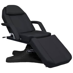 vidaXL Masažinis stalas, juodos spalvos, 180x62x(86,5-118)cm