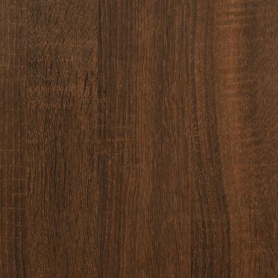 vidaXL Vinilinių plokštelių spintelė, ruda, 100x38x48cm, mediena