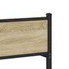vidaXL Lovos rėmas be čiužinio, sonoma ąžuolo, 107x203cm, metalas