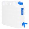 vidaXL Vandens talpa su čiaupu, skaidri, 15l, plastikas