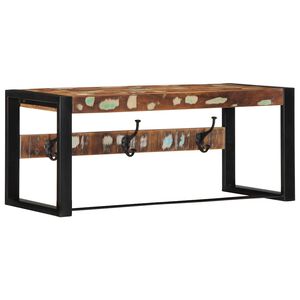 vidaXL Paltų kabykla Daugiaspalvė 80x35x35cm Regeneruota medžio masyva