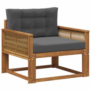 vidaXL Lauko Vidurinis Sofa Natūrali