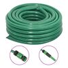 vidaXL Sodo žarna su tvirtinimo detalėmis, žalia, 0,75", 10m, PVC