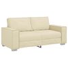 vidaXL Dvivietė sofa Kreminė 180 cm Dirbtinė oda
