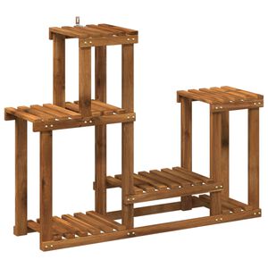 vidaXL Augalų stovas Natūrali 90 x 25 x 73 cm Kietos akacijos mediena