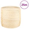 vidaXL Virvė, 25m, 100% sizalis, 8mm