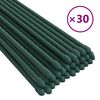 vidaXL Sodo augalų kuoliukai, 30vnt., žalios spalvos, 90cm, plienas