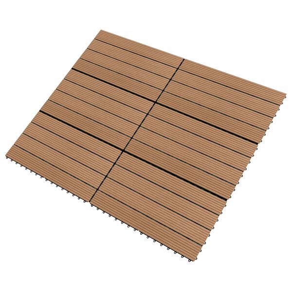 vidaXL Terasinė Plytelė 6 pcs Ruda 60 x 30 cm MPK