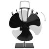 vidaXL &Scaron;iluma veikiantis krosnelės ventiliatorius, juodas, 3 mentės
