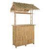vidaXL Lauko baro stalas Natūrali 115 x 95 x 215 cm Bambukas