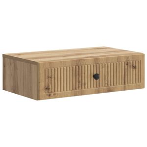 vidaXL Sieninis &scaron;oninis staliukas Artisano ąžuolo 59 x 34,5 x 17 cm