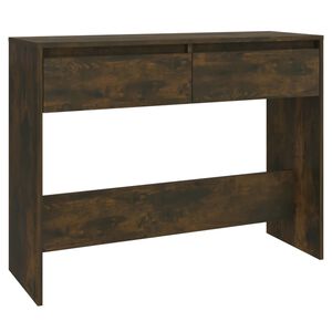 vidaXL Konsolinis staliukas, dūminio ąžuolo, 100x35x76,5cm, mediena