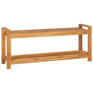 vidaXL Suoliukas, 120cm, tikmedžio medienos masyvas