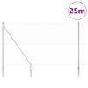 vidaXL Tvorelės stulpas Sidabro 25 x 1,5 m (25 mm tinklelis) Plienas