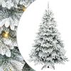 vidaXL Dirbtinė Kalėdų eglutė su 300 LED Balta 240 cm PE ir PVC