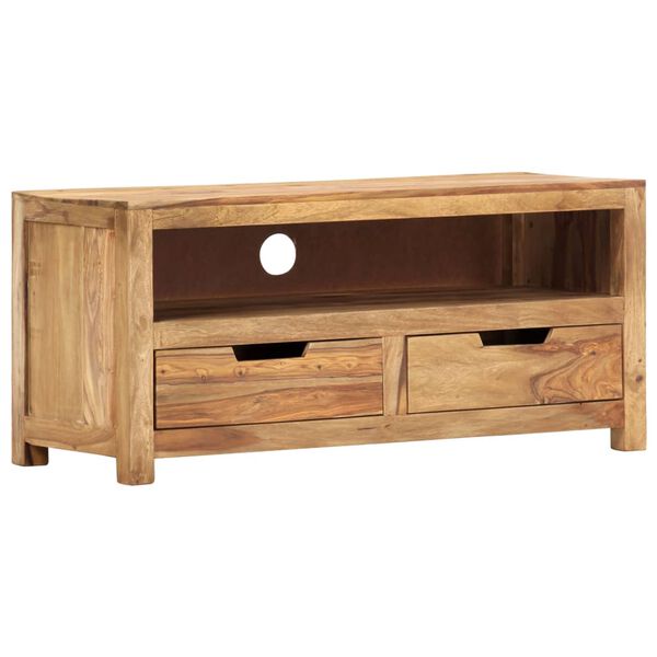 vidaXL TV spintelė, 88x35x40cm, rausvosios dalbergijos masyvas