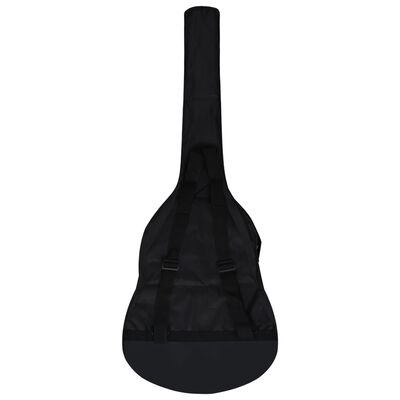 vidaXL Gitaros dėklas 3/4 dydžio gitarai, juodas, 94x35 cm, audinys