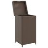 vidaXL &Scaron;iuk&scaron;liadėžė, rudos spalvos, 40x40x80cm, poliratanas