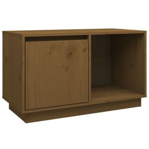 vidaXL Televizoriaus spintelė, medaus ruda, 74x35x44cm, pu&scaron;is