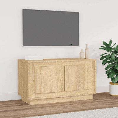 vidaXL Televizoriaus spintelė, ąžuolo, 80x35x45cm, apdirbta mediena