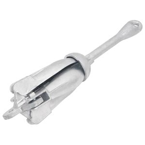 vidaXL Sulankstomas inkaras, sidabrinis, 4 kg, karštai cinkuotas ketus