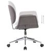 vidaXL Pasukamos valgomojo kėdės, 4vnt., pilkos, audinys