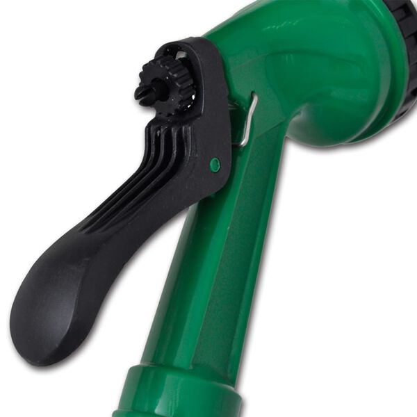 Lanksti sodo laistymo žarna, spiralinė, su purkštuku, 15 m