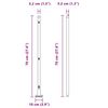 vidaXL Tvorelės stulpas Kita 26 pcs Pilka 3,2 x 3,2 x 70 cm Plienas