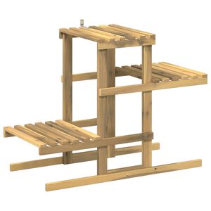 vidaXL Augalų stovas Balta 82 x 36 x 60 cm Kietos akacijos mediena