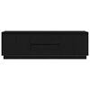 vidaXL Televizoriaus spintelė su LED apšvietimu, juoda, 160,5x41x50 cm