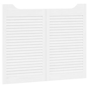 vidaXL Sukamosios durys 2 vnt. 80 x 50 cm Pu&scaron;ies medienos masyvas