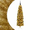 vidaXL Dirbtinė liekna Kalėdų eglutė su burbulais 180 cm 300 LED