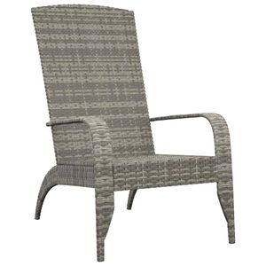 vidaXL Sodo Adirondack kėdė, pilka, polirotangas