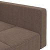 vidaXL Dvivietė sofa-lova su dvejomis pagalvėmis, taupe, audinys