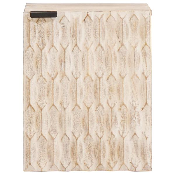 vidaXL Kabančioji vonios spintelė su lentyna Balta 38 x 33 x 48 cm