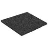 vidaXL Gumos granulių terasų kilimėlis Juodas 9 x 9 x 0,3 cm Guma