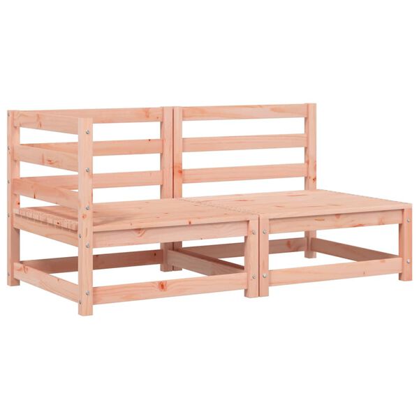 vidaXL Dvivietė sodo sofa su pagalvėlėmis, douglas eglės masyvas