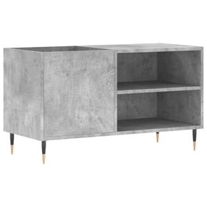 vidaXL Vinilinių plok&scaron;telių spintelė, betono, 85x38x48cm, mediena