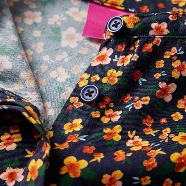 Vaiki&scaron;ki mar&scaron;kiniai su tiesia apykakle, tamsiai mėlyni, 140 dydžio