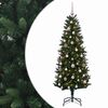 vidaXL Dirbtinė Kalėdų eglutė su burbulais 120 cm 150 LED &Scaron;ilta balta
